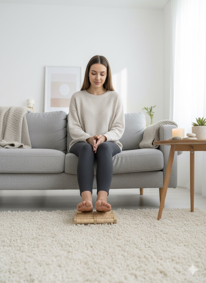 Wooden Foot Massager | Stress Release Tool (Imported)