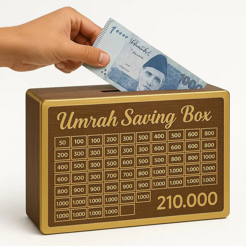 Wooden Umrah Saving Box