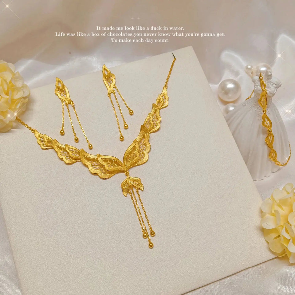 Butterfly Love Necklace  Niche Fashion