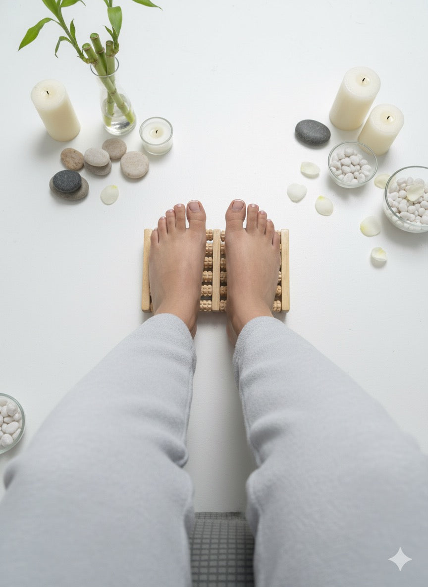 Wooden Foot Massager | Stress Release Tool (Imported)