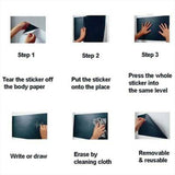 Whiteboard/Chalkboard Sticker Roll + 2 Markers/5 Chalks