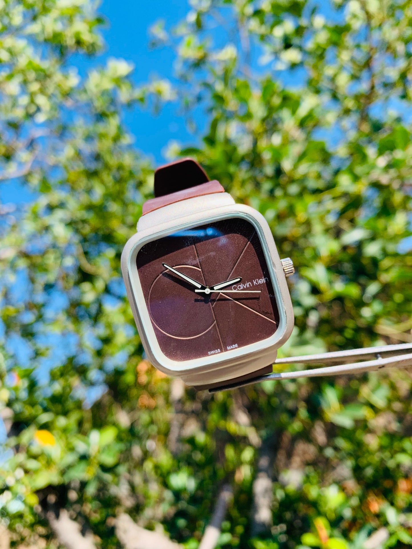 Calvin Klein Slim Square Case Wristwatch